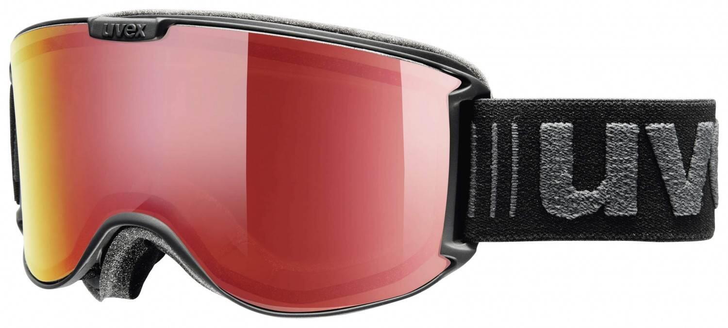 uvex Skyper Variomatic FM Skibrille small (Farbe: 2023 black mat, mirror red/variomatic/clear)
