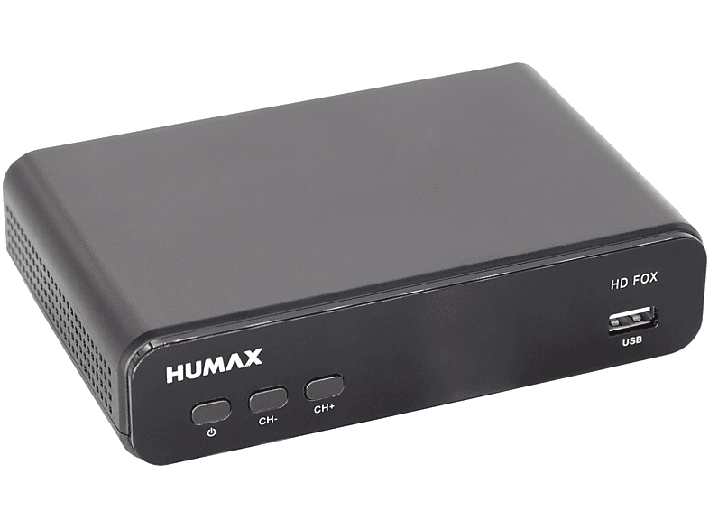 HUMAX HD FOX Satellitenreceiver (HDTV, PVR-Funktion=optional, DVB-S, DVB-S2, Schwarz)