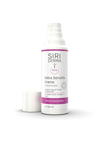 SIRIDERMA Extra Sensitiv Creme | 150 ml | Ohne Duftstoffe | Glättende Pflege für anspruchsvolle und zu Allergien neigender Haut