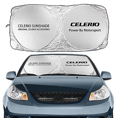 GENTRE Sonnenschutz Auto Frontscheibe für Suzuki Celerio,Faltbarer Sonnenschutz Windschutzscheibe UV Schutz und Wärme Sonnenschirm,S