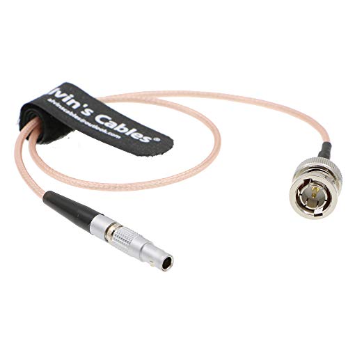 Alvin's Cables BNC Stecker auf 4 Pin Stecker Nor1438 TIME Code Adapter Kabel für Red Epic Scarlet 50CM
