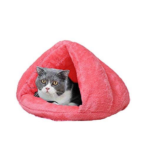 Cold Day Pet Puppy Dog Thermisches Höhlenbett Katzenzelt-Katzennest Katzenkuschel bietet Sicherheitsgefühl für einen besseren Schlaf