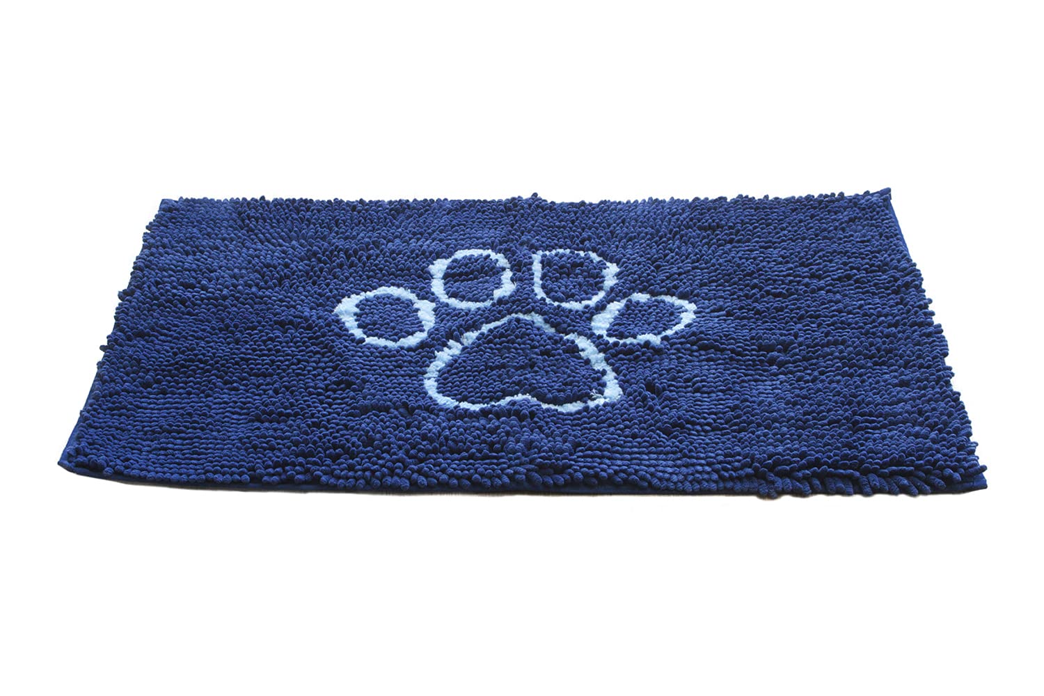 Dog Gone Smart Dirty Dog Fußmatte aus Mikrofaser, super saugfähig, maschinenwaschbar mit Rutschfester Unterseite, Größe M, Bermuda Blue