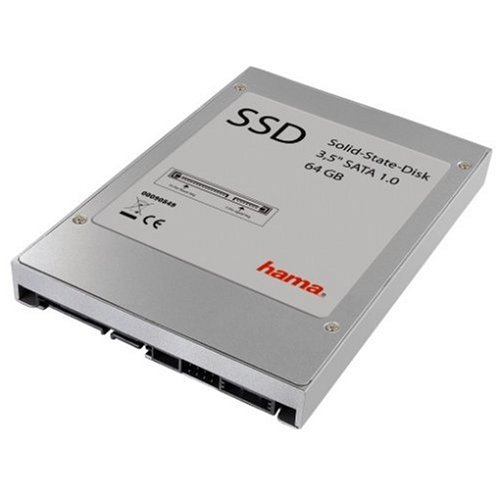 Hama Highspeed Solid State Disk Flash Speicher Festplatte, 64GB, 3,5", SATA