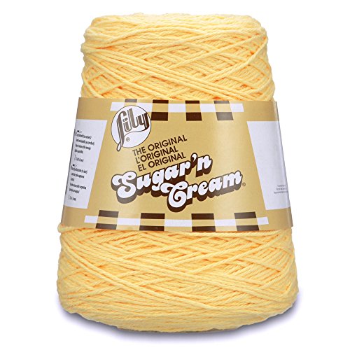 Lily Sugar'n Cream Garn, gelb, 1 Stück