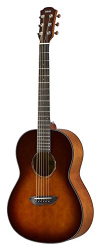 Yamaha CSF1MTBS Westerngitarre tobacco brown sunburst, Kompakte und elegante Akustikgitarre mit sattem Sound, Ideal für unterwegs, Inklusive Gitarrentasche