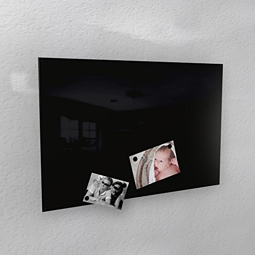 Magnetwand - schwarz glänzend RAL 9005 hochglanz - 4 Verschiedene Größen verfügbar 40 x 60 cm ; 50 x 80 cm ; 60 x 90 cm ; 50 x 110 cm (50 x 110 cm)