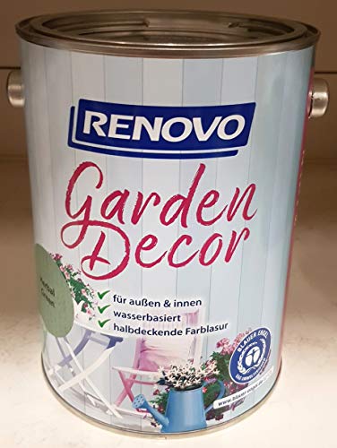2,5 Liter RENOVO garden decor,"Herbal Green" halbdeckende Lasur