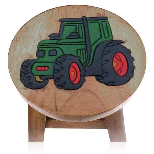 Brink Holzspielzeug Kinder-Hocker Trecker Schemel Kinderzimmer Holz Wood Geschenk Stabil Tisch Sitzgruppe Traktor