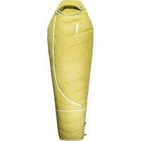 Grüezi-Bag Biopod DownWool KidsTeen Kinder Schlafsack, Körpergröße 130 bis 170 cm, 750g, Packmaß Ø 20x33 cm, gelb