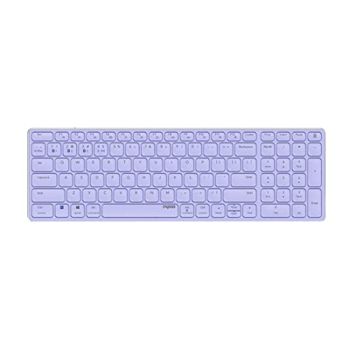 Kabellose Multi-Mode-Tastatur E9700M Lila QWERTZ - Tastatur (Lila) (Versandkostenfrei)
