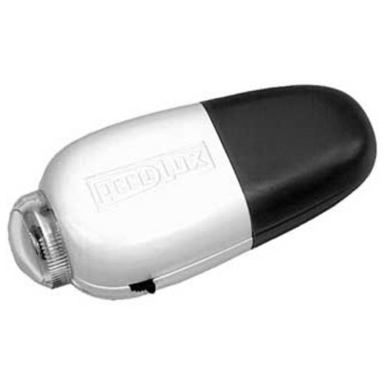 AccuLux® - Taschenlampe mit eingebautem Ladegerät und Akku, schwarz