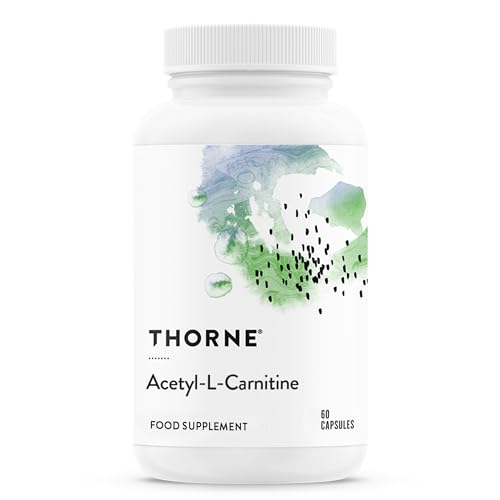 Thorne Acetyl-L-Carnitine - 500 mg - Unterstützt die Gehirnfunktion und gesunde Nervenempfindungen in den Händen und Füßen - 60 Kapseln