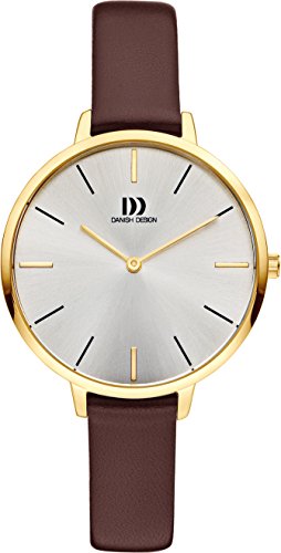 Danish Design Damen Analog Quarz Uhr mit Leder Armband IV15Q1180