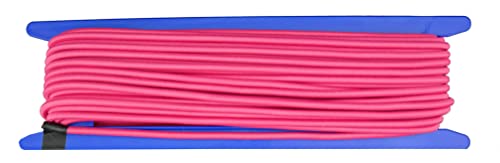 Gepolight® Gummiseil/Expanderseil 20 Meter Durchmesser 5mm neon-pink Fluoreszierend (leuchtet unter Schwarzlicht)
