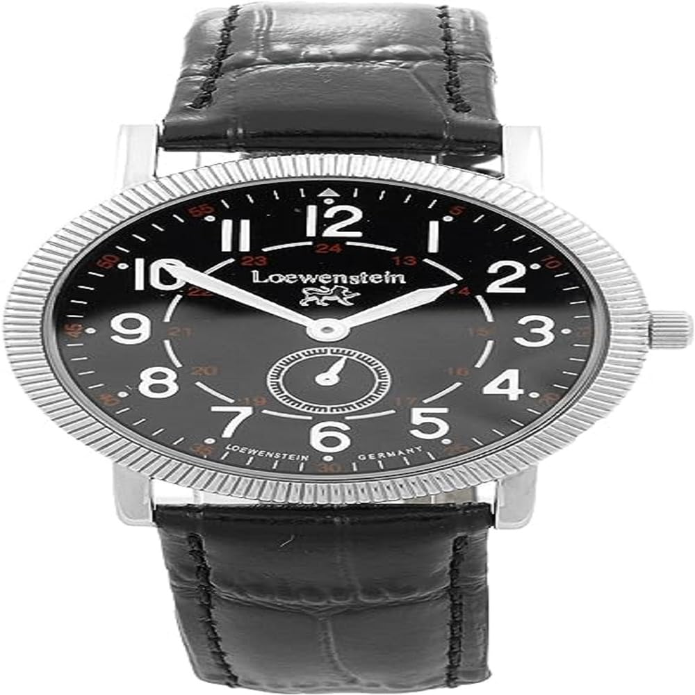 Löwenstein Unisex Analog Automatik Uhr mit Edelstahl Armband LO-T23168-194-SW