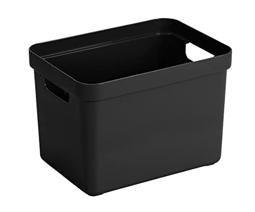 3 Stück - SUNWARE Sigma Home Box 18 Liter ohne Deckel - 352x253x243mm - schwarz