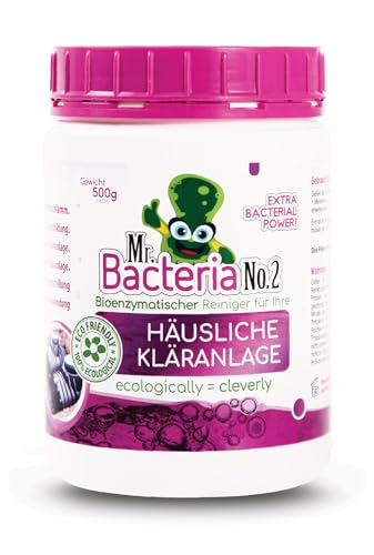Mr.Bacteria No.2 Bioenzymatischer Reiniger für Ihre HÄUSLICHE KLÄRANLAGE 500g - 1 Stück