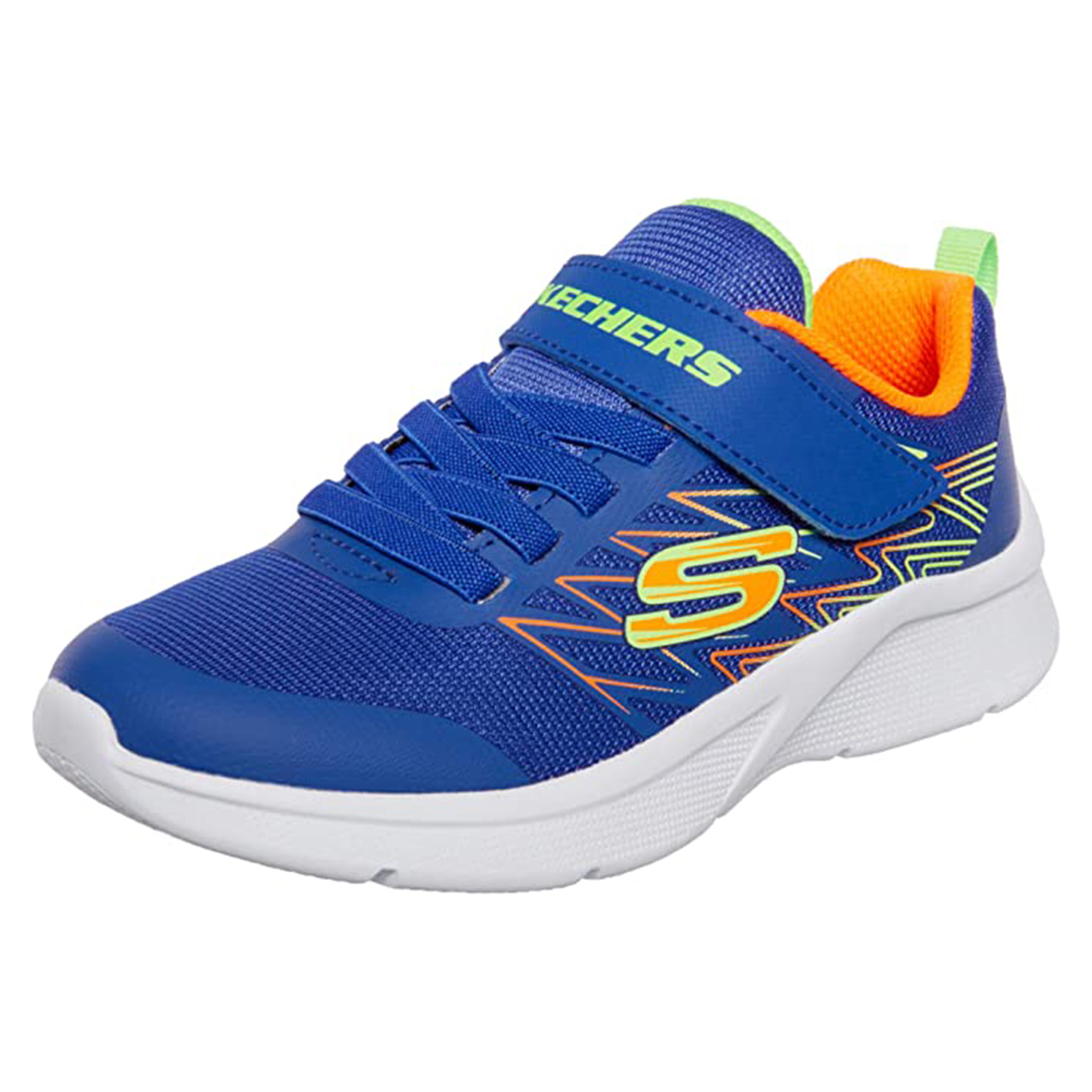 Skechers MICROSPEC TEXLOR Sneakers Kids Blau/orange, Schuhgröße:27 EU