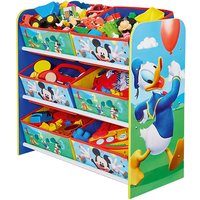 Mickey Mouse - Regal zur Spielzeugaufbewahrung mit sechs Kisten für Kinder