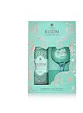 BLOOM Gin, London Dry Gin 40% vol, Qualitäts Gin mit fruchtig-floraler Note, Premium Gin in edler Geschnkverpackung mit GRATIS Ballon-Gin-Glas Gin, 0.7 l