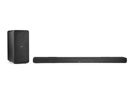 Denon DHT-S517 3.1.2 Dolby Atmos Soundbar System mit kabellosem Subwoofer, HDMI eARC und Bluetooth