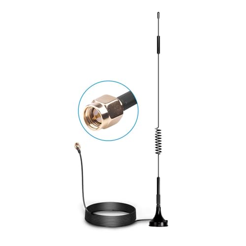 700-2700MHz 12DBI 2G 3G 4G LTE Magnetantenne TS9 CRC9 SMA Männlicher Stecker GSM Externe Routerantenne 1,5 m (Color : SMA)