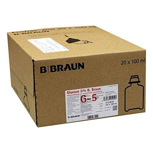 Glucose 5% B.Braun Ecoflac Plus, 20X100 ml
