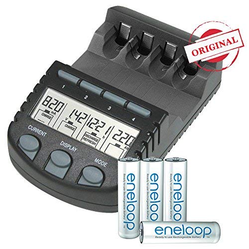 technoline BC 700 Ladegerät inkl. 4x Eneloop Akkus AA/ Mignon