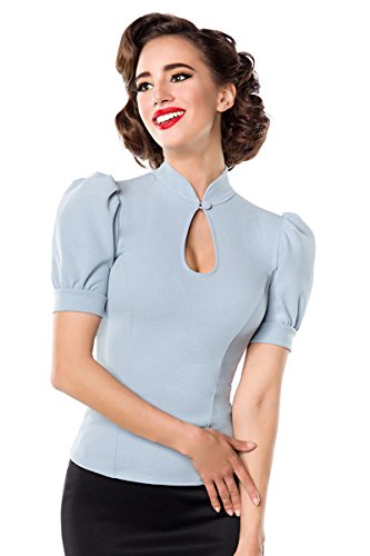 Belsira Jersey-Bluse Girl-Shirt hellblau 3XL