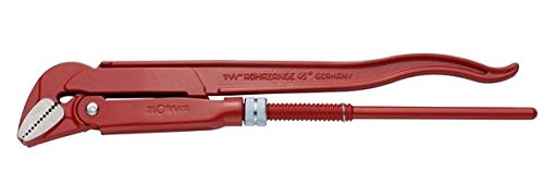 Elora 0067100636000 67 E GESPIEG. ROT, Made in Germany Eck-Rohrzange, für Rohre bis 3 zoll, 67E-3