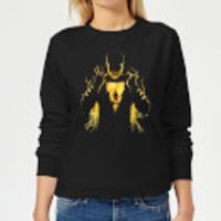 Shazam Lightning Silhouette Women's Sweatshirt - Black - M - Schwarz