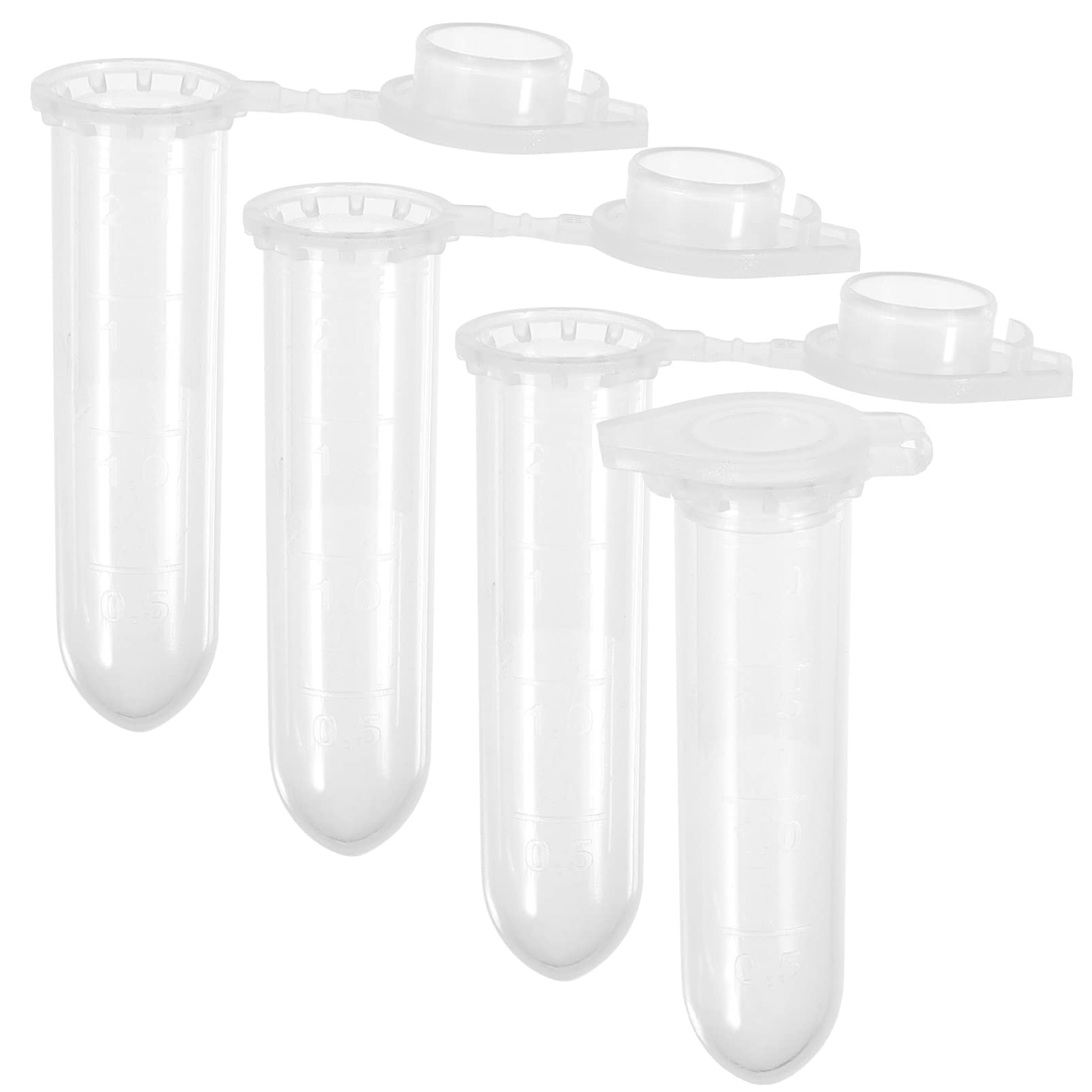 UKCOCO 500 Stück 2 ml Zentrifugenröhrchen Zentrifugenbehälter kann mit Snap Cap Runde Lab Sample Supply Bottom