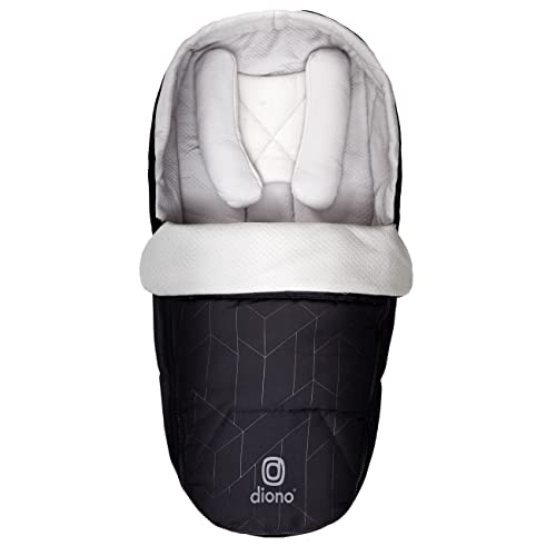 Diono Newborn Pod Breathable Cocoon for Infants, Black Midnight