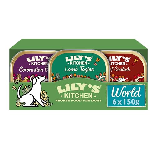 Lily's Kitchen World Dishes Multipack - Complete Adult Wet Dog Food, 150 g (Pack of 24)