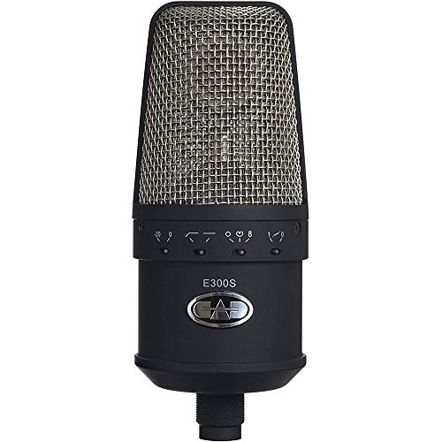 CAD Audio E300S Großmembran-Kondensatormikrofon Studio Gesang für professionelle Aufnahmen (XLR, 48V Phantomspeisung), inkl. Transportkoffer und Spinne