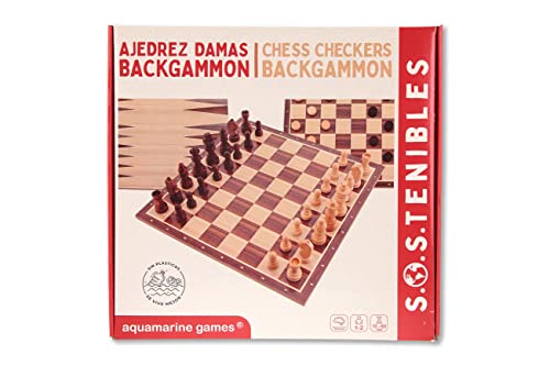 Damas Backgammon Schachbrett