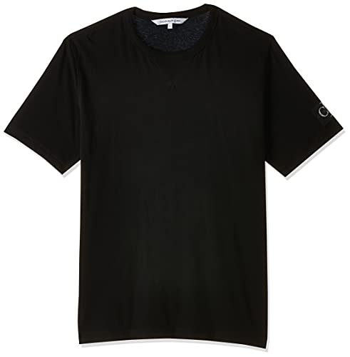 Calvin Klein Jeans Herren Monogram Sleeve Badge Reg Tee T-Shirt, Ck Black, 3XL