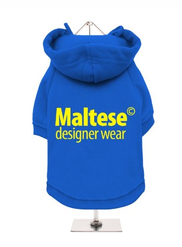 "Malteser© Designer Wear" UrbanPup Hunde Sweatshirt (Kobaltblau/gelb)