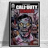 LGXINGLIyidian Poster Und Drucke Call Duty Black Ops Zombies Spiel Poster Wandkunst Bild Leinwand Malerei Moderne Dekoration Uo1218 50X70Cm