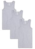 Sanetta Jungen-Unterhemd (Dreierpack) | Hochwertiges und nachhaltiges Unterhemd für Jungen aus Bio-Baumwolle. Inhalt: 3er Set Unterwäsche für Jungen 152