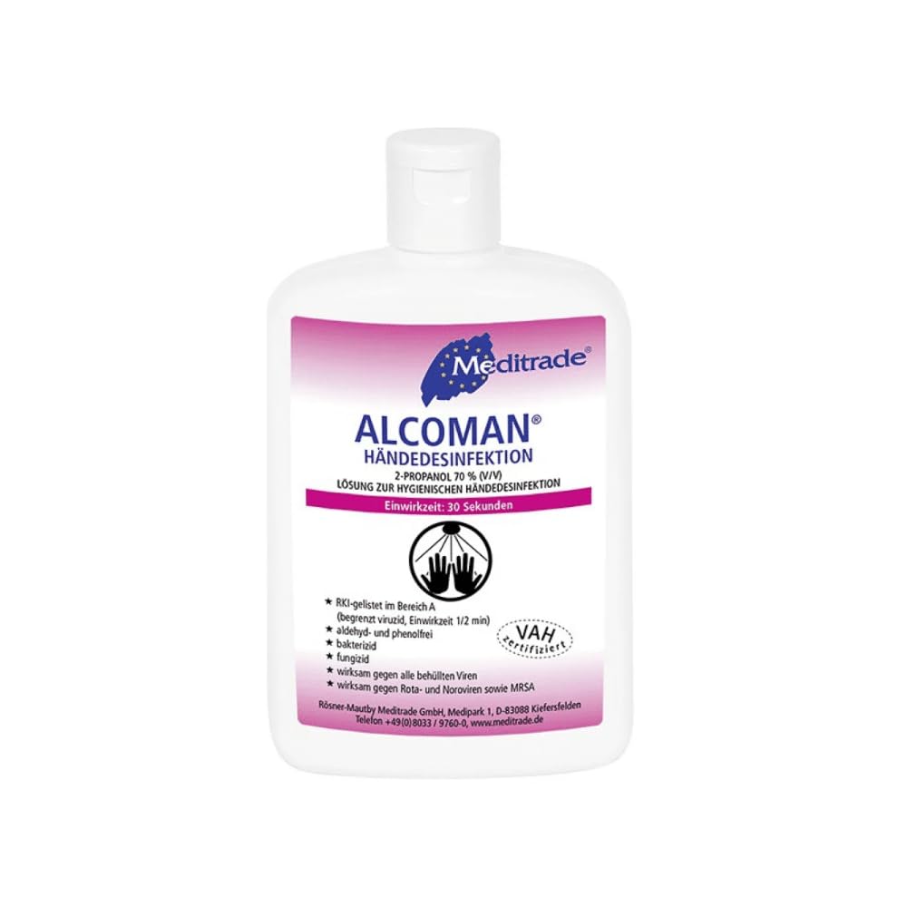 Alcoman Händedesinfektion | 12 x 150 ml Flasche | ALCOMAN®