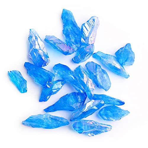 natural stone pendant 50 g / 100 g hohler Kristall, rauer natürlicher Kristallerz, Einzelpunkt-Edelstein, Ornament, Anhänger, DIY, schöner natürlicher Kristallstein ( Color : Deep Blue , Size : 50g )