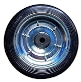 Zabi Metal-Gummi-Räder mit Vollgummireifen d=300mm Vollgummi-Bereifung und Stahl-Felgen Transportrollen