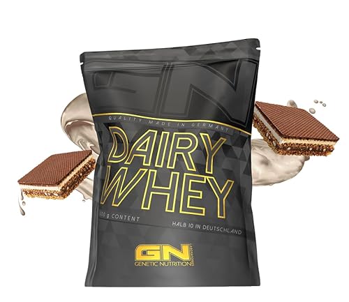 GN Laboratories 100% Dairy Whey Protein Pulver 1000g (Halb 10 in Deutschland) – Eiweißpulver zum Muskelaufbau – Proteinpulver für Protein Shake