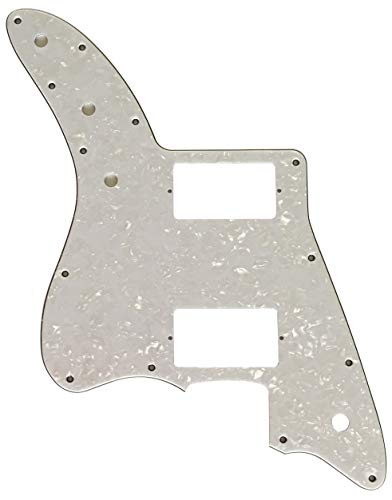 Gitarren-Plektrumschutz im Humbucker-Stil für Fano Standard JM6 4-lagige weiße Perle.