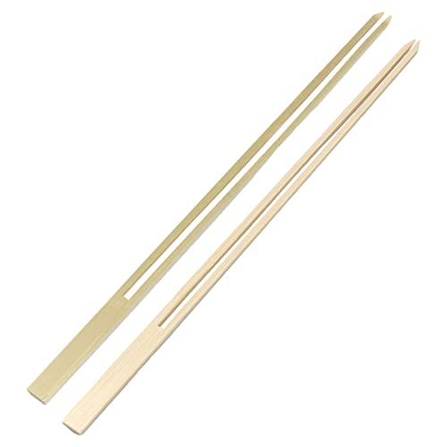 BambooMN Brand - 9mm Wide Bamboo Double Prong Barbecue Grilling Kabob Skewers, 9.8 Long - 100 Pieces by BambooMN