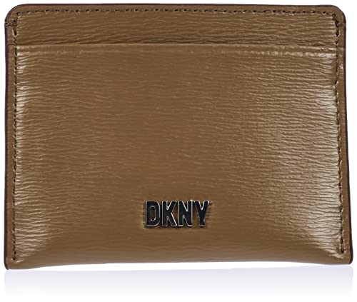 DKNY Women's Bryant Credit Sutton Leather Travel Accessory-Envelope Card Holder, Truffle
