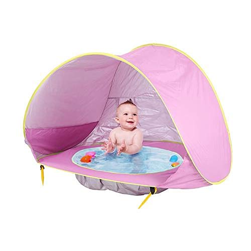 Zelte Strandmuschel Strandzelt Strandmuschel Pop Up Sommer Strand Baby Beach Zelt Pop Up Tragbare Schatten Pool Uv-Schutz Sonnenschutz Für Kleinkinder Schönes Spiel Wasser Geschenk-B.