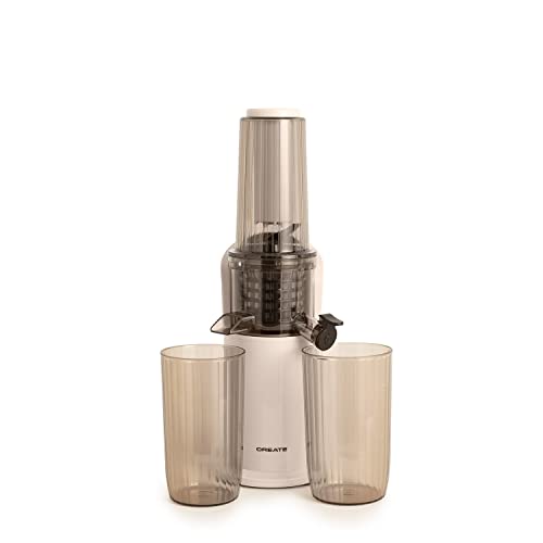 CREATE/JUICER SLOW MINI/Extracteur de Jus Lent Blanc Cassé/Moteur DC de 150 W